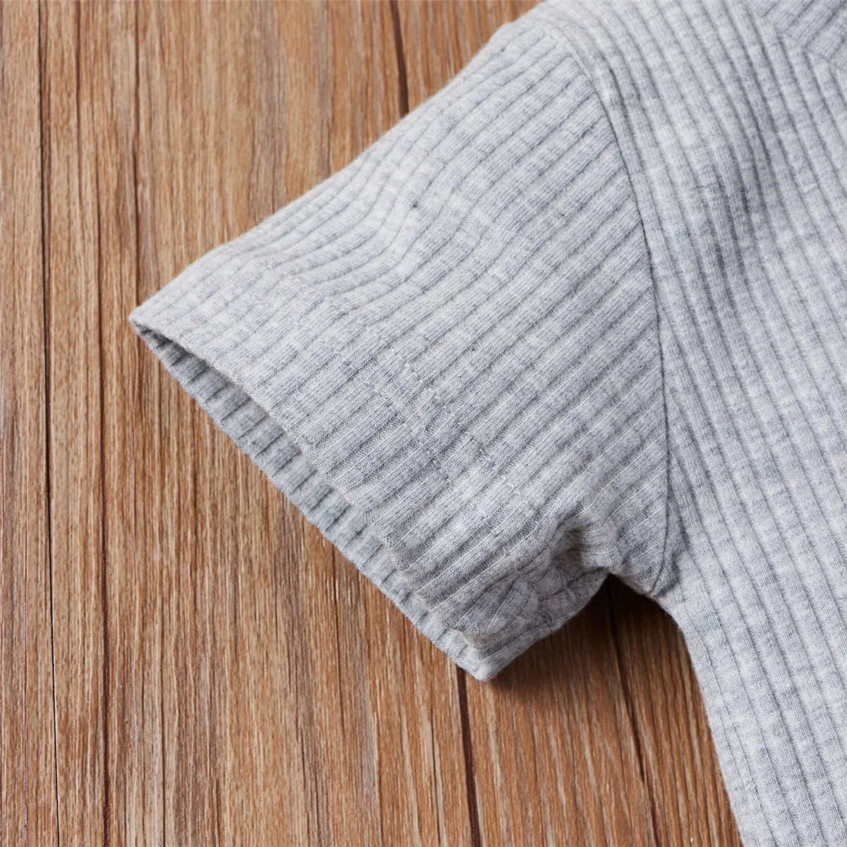 Mini Summer Button Romper Set