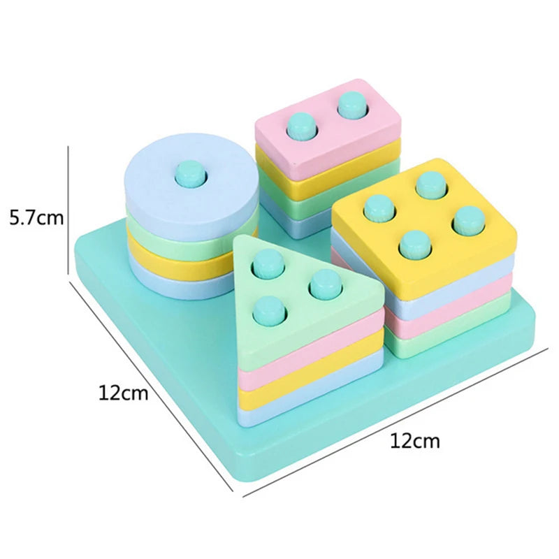 Mini Wooden Blocks – Montessori Shapes