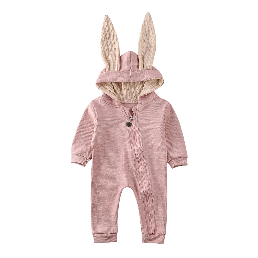 Mini Bunny Cotton Hooded Romper