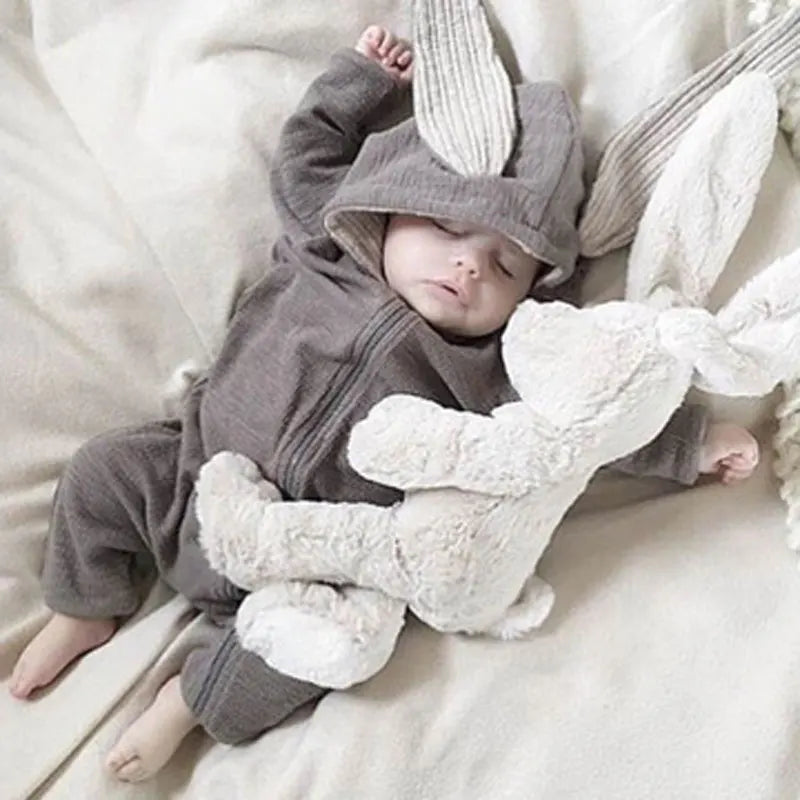 Mini Bunny Cotton Hooded Romper
