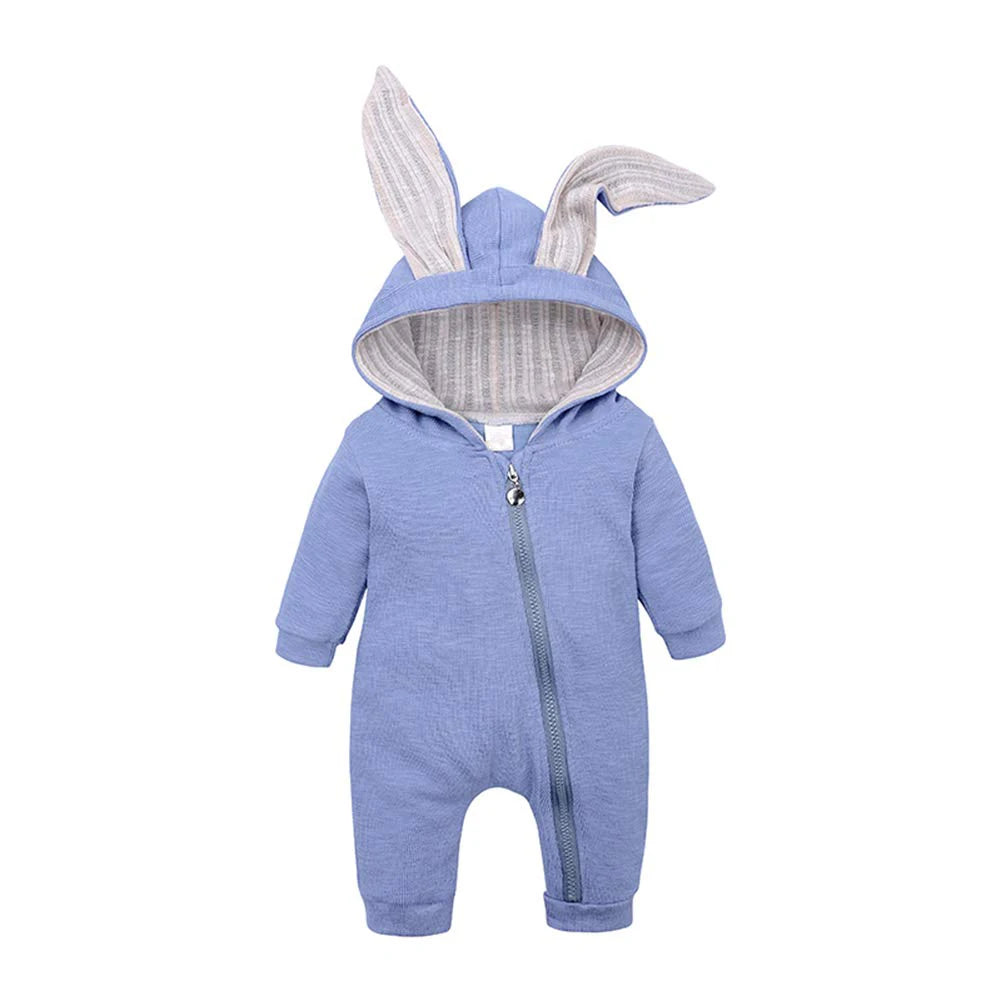 Mini Bunny Cotton Hooded Romper