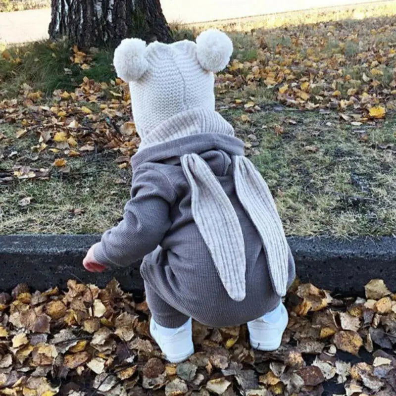 Mini Bunny Cotton Hooded Romper
