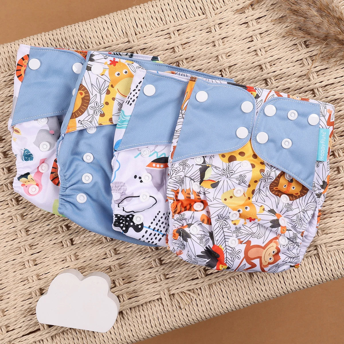 Mini Cloth Diapers – 4pcs Eco Set