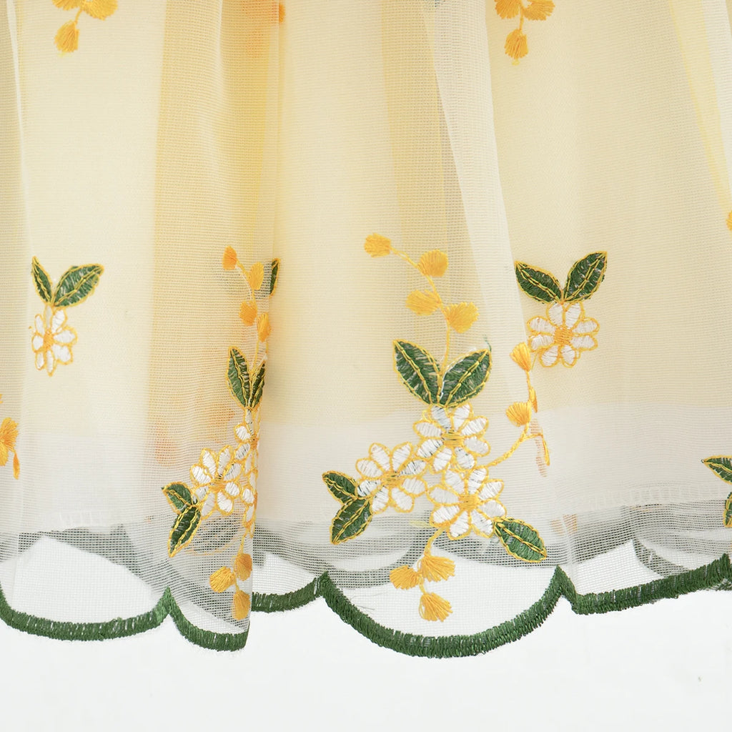 Mini Chiffon Flower Dress