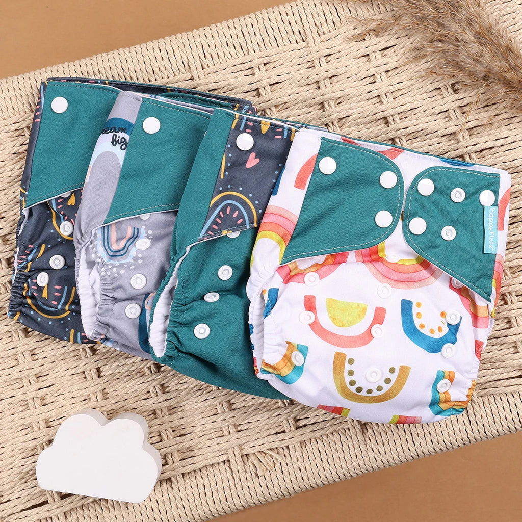 Mini Cloth Diapers – 4pcs Eco Set