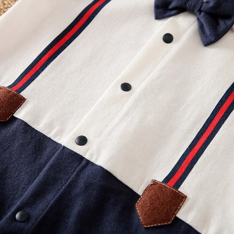 Mini Gentleman Tie Romper