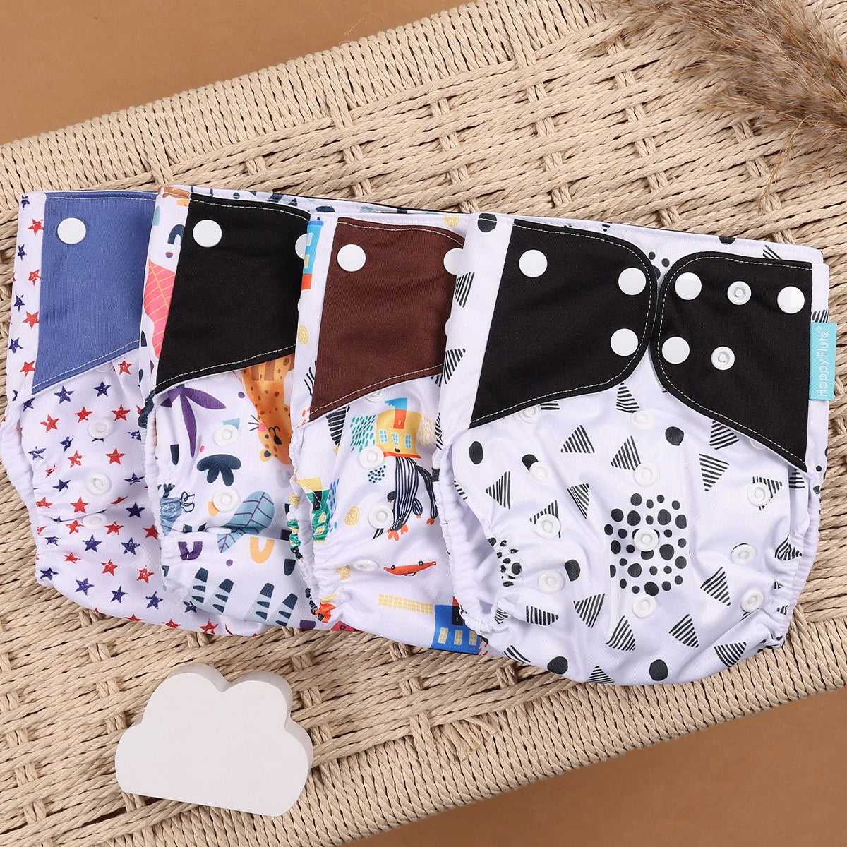 Mini Cloth Diapers – 4pcs Eco Set