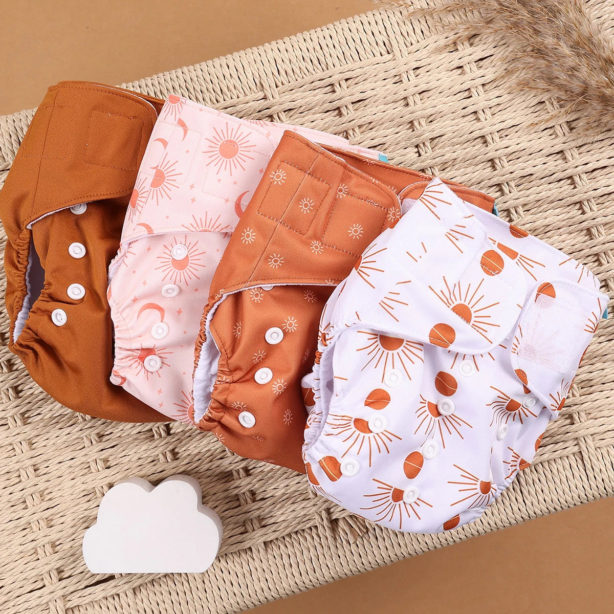 Mini Cloth Diapers – 4pcs Eco Set