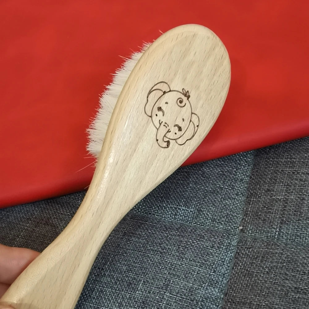 Mini Baby Brush Set – 3pcs Natural Wood