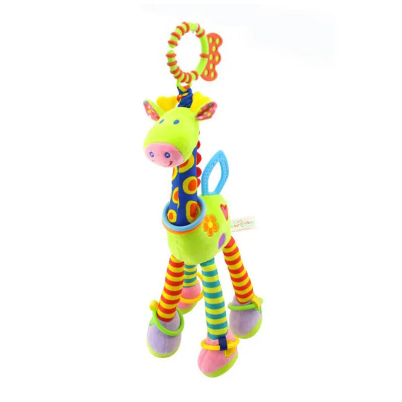 Mini Animal Rattle – Soft Giraffe & Zebra