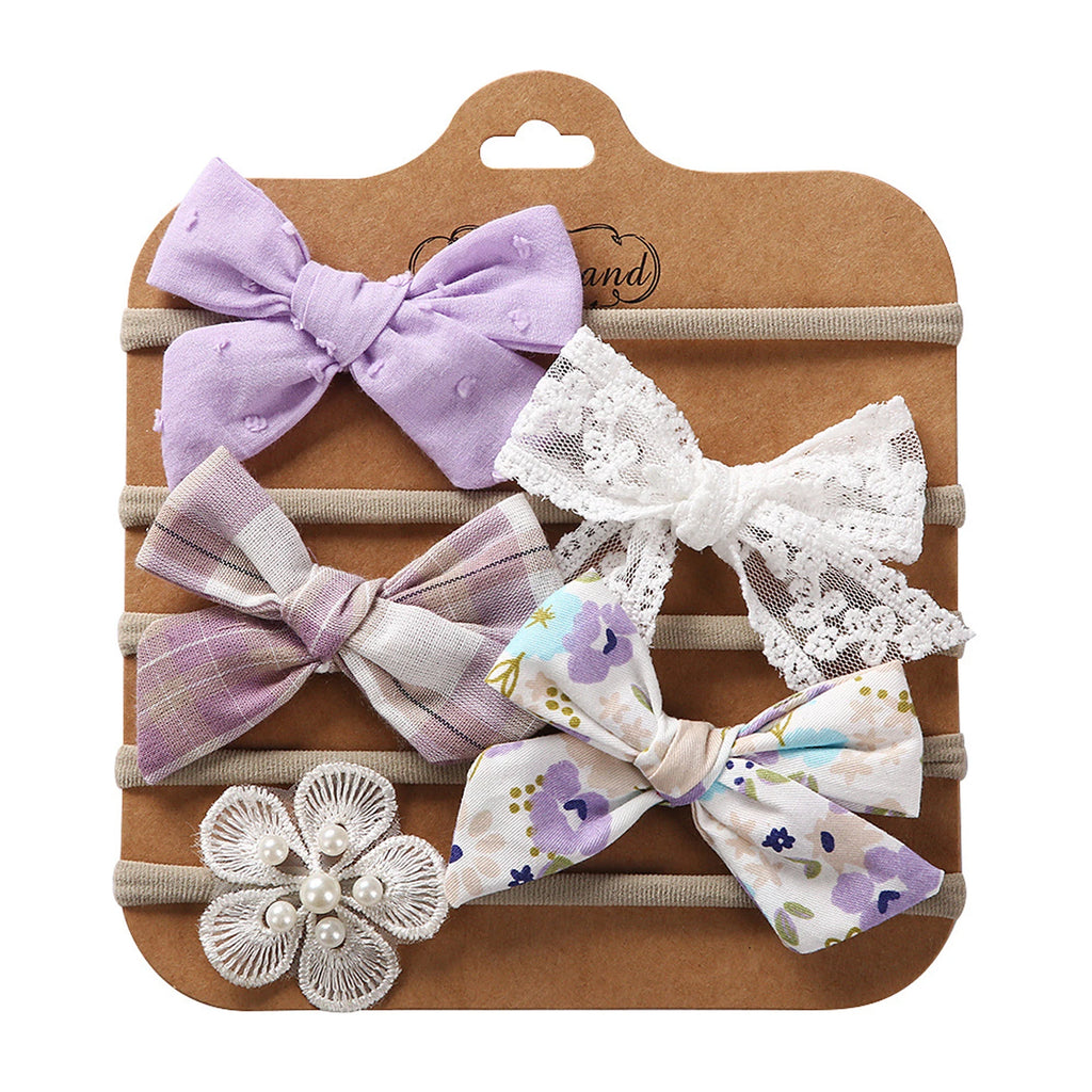 Mini Bowknot Headband Set
