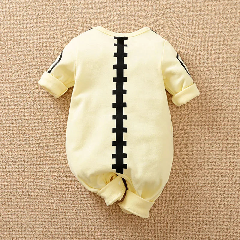 Mini Yellow Black Romper