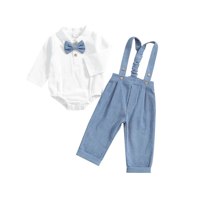 Mini Gentleman Romper Set
