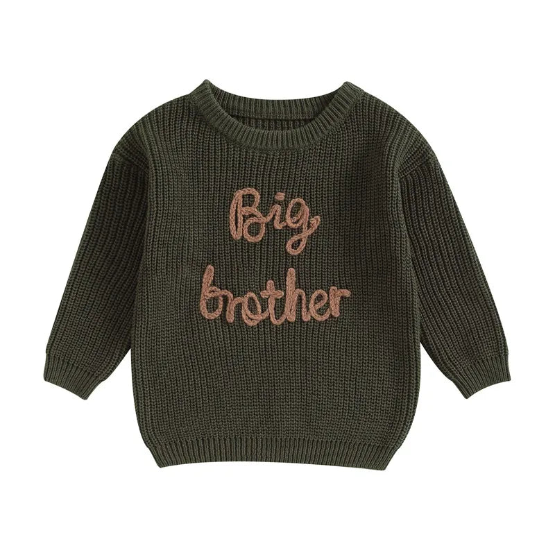 Mini Letter Knit Pullover
