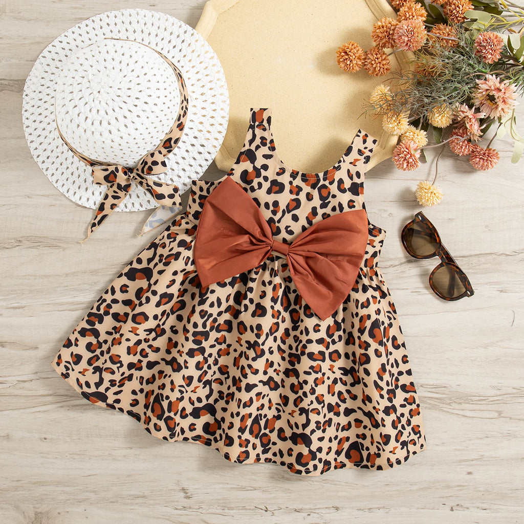 Mini Leopard Bow Dress