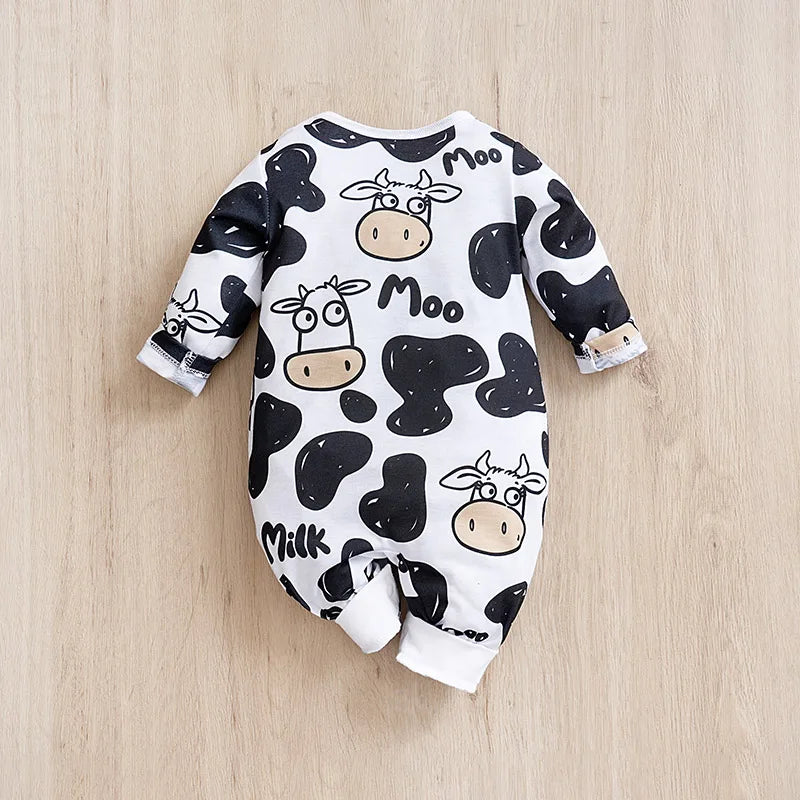 Mini Cow Print Romper
