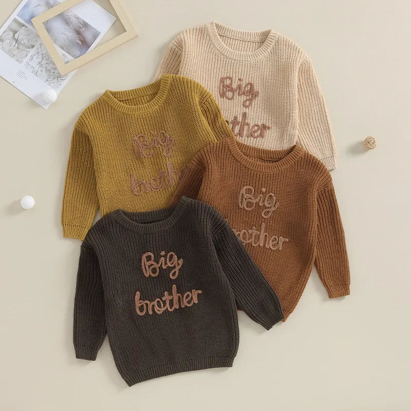 Mini Letter Knit Pullover