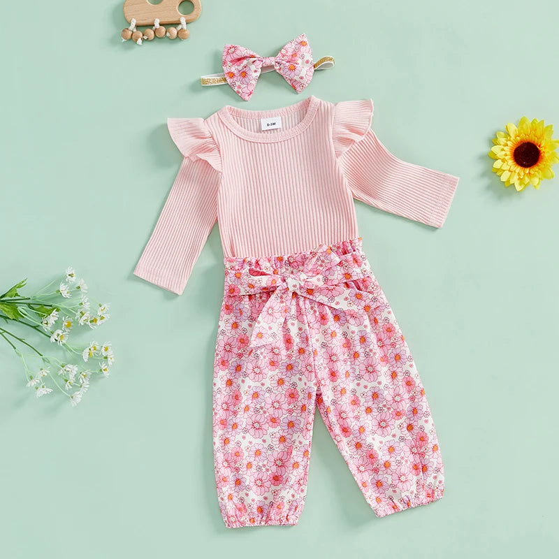 Mini Ruffle Romper Set