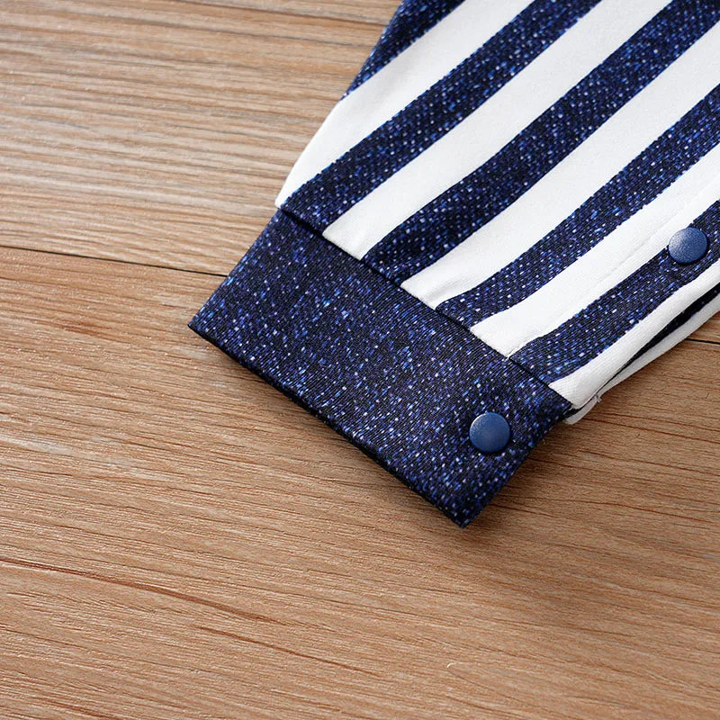 Mini Stripe Gentleman Romper