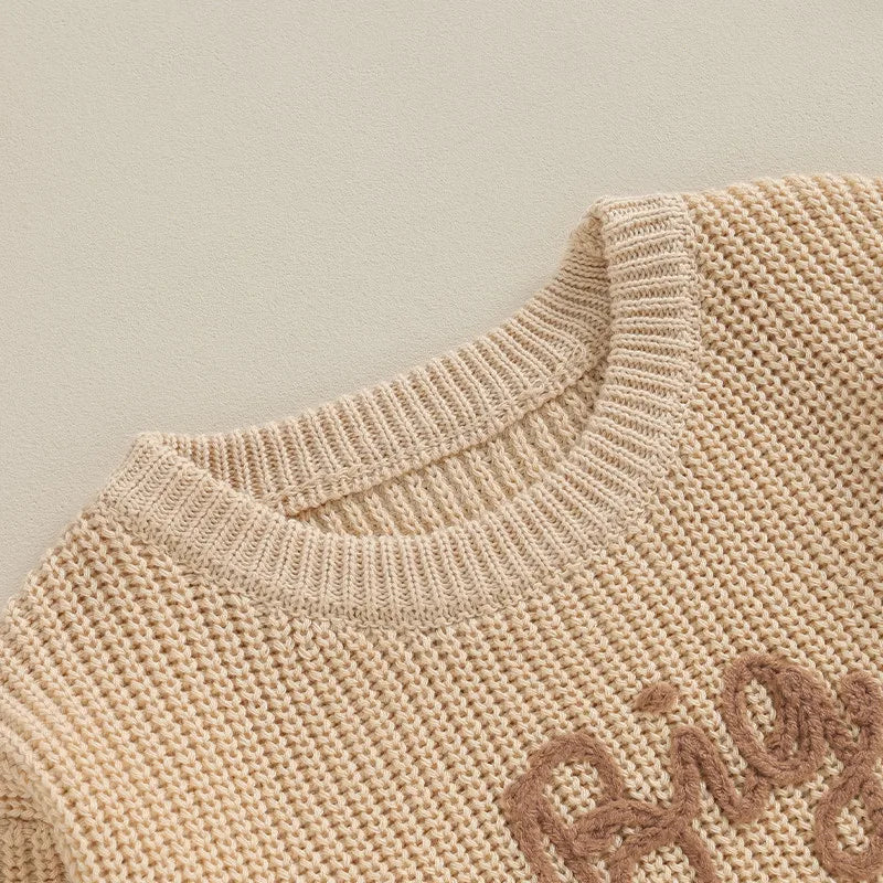 Mini Letter Knit Pullover