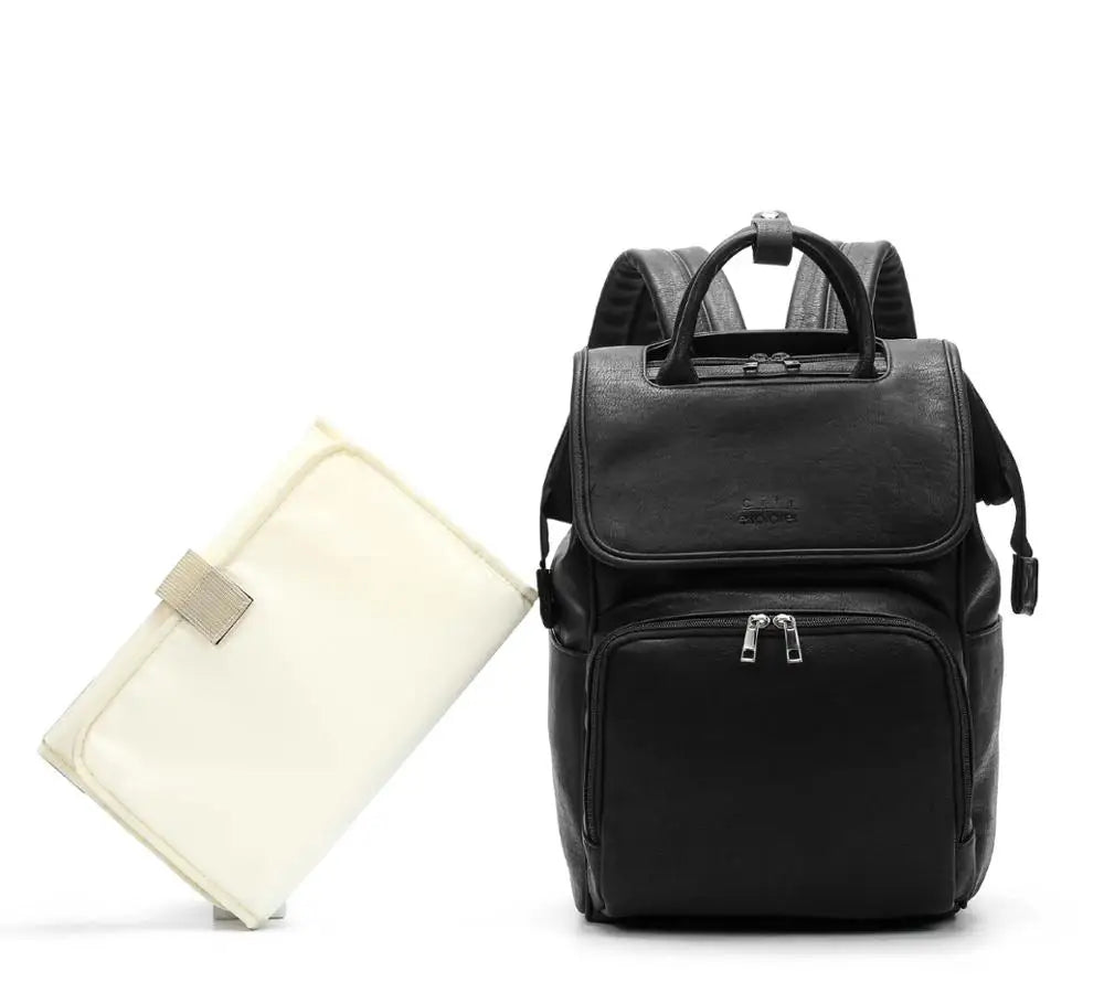MiniMum Leather Diaper Bag