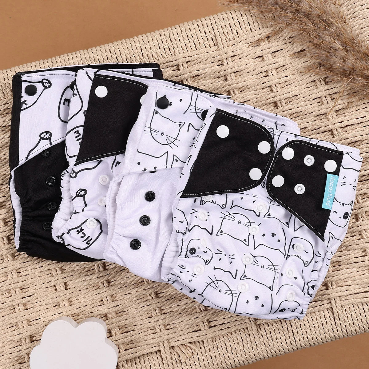 Mini Cloth Diapers – 4pcs Eco Set