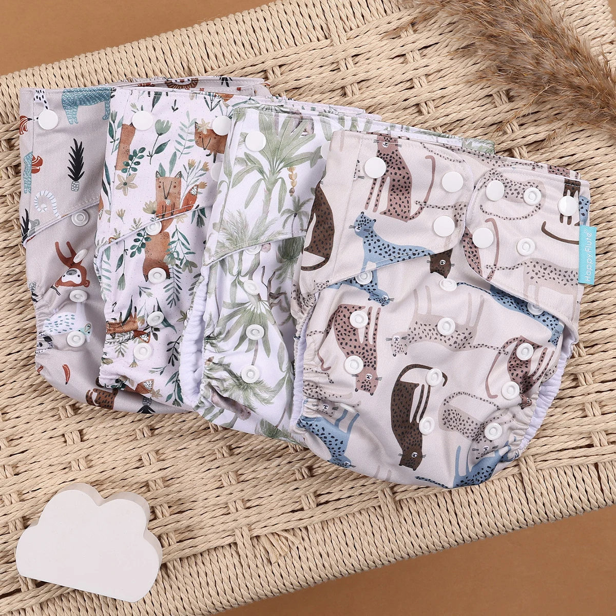 Mini Cloth Diapers – 4pcs Eco Set