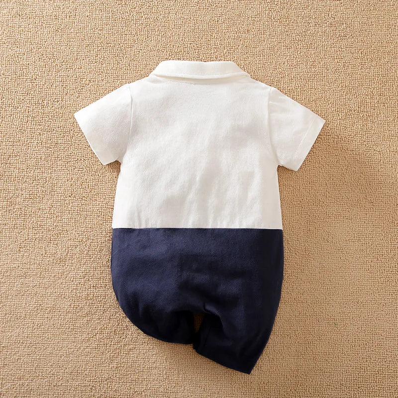 Mini Gentleman Tie Romper