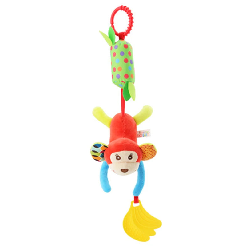 Mini Animal Rattle – Soft Giraffe & Zebra