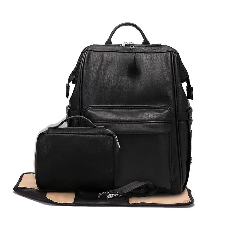 MiniMum Leather Diaper Bag