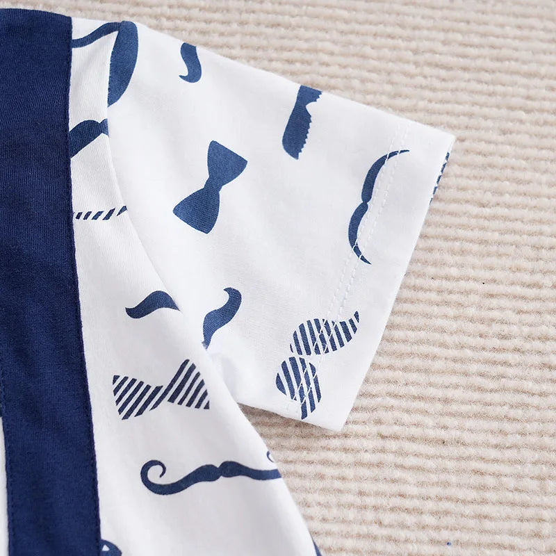 Mini Bowknot Lapel Romper