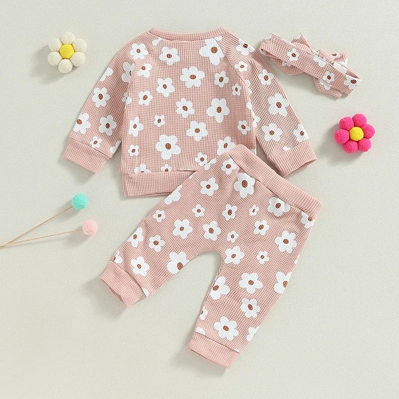 Mini Floral Winter Outfit Set