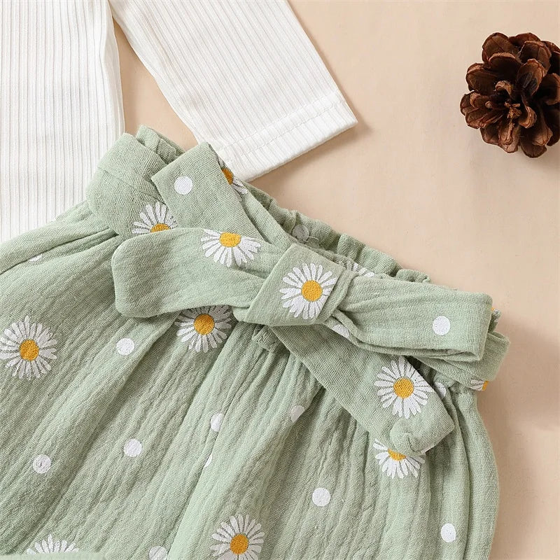 Mini Daisy Pants Set