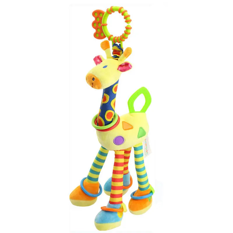 Mini Animal Rattle – Soft Giraffe & Zebra
