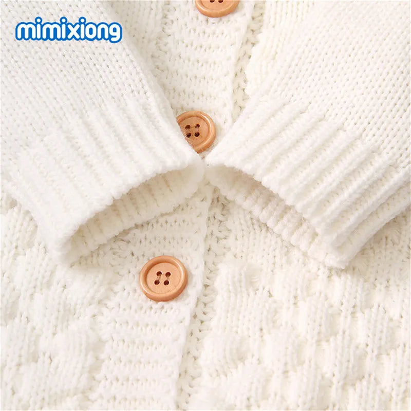 Mini Knit Hooded Romper