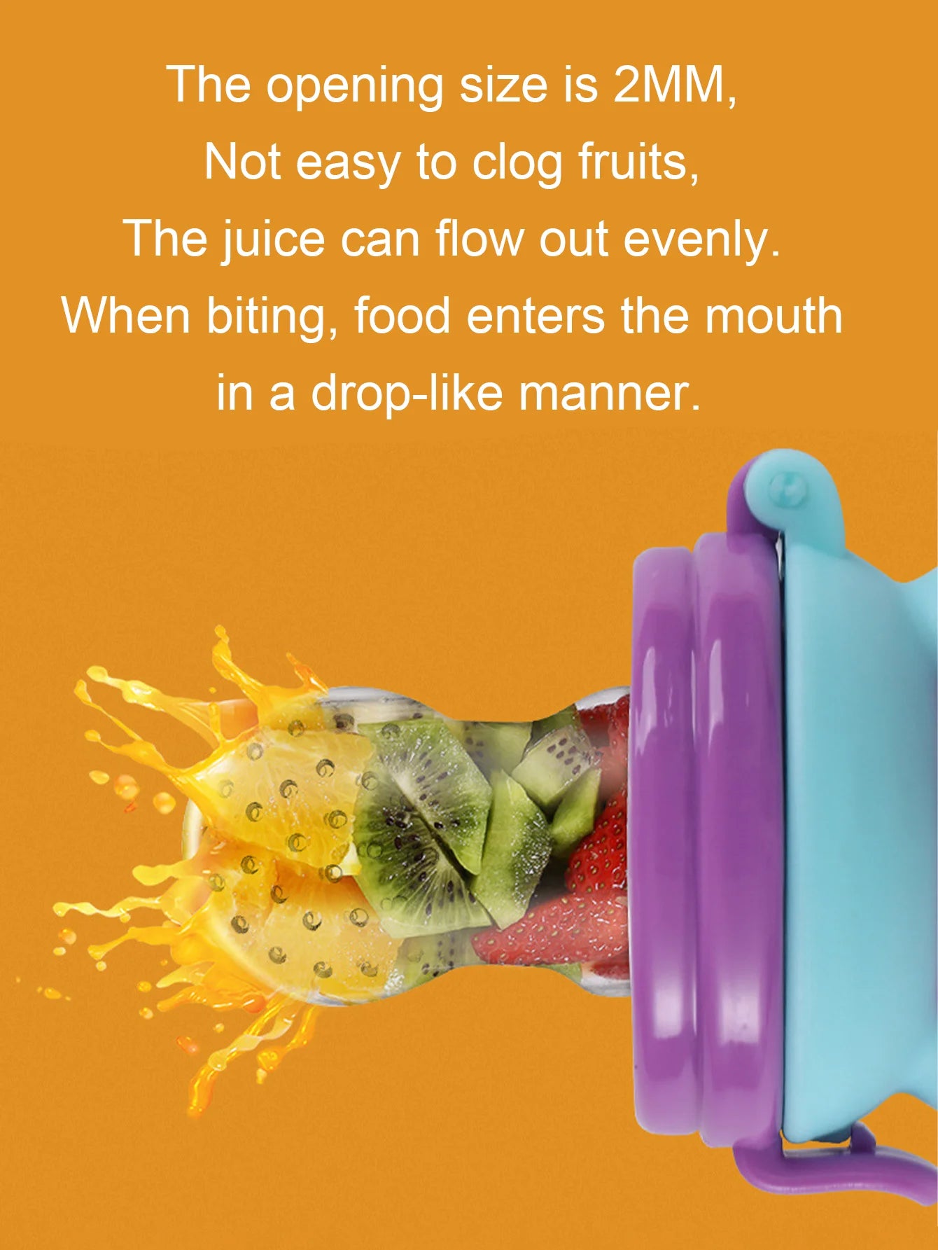 Mini Fruit Feeder Pacifier – Silicone Teething Toy