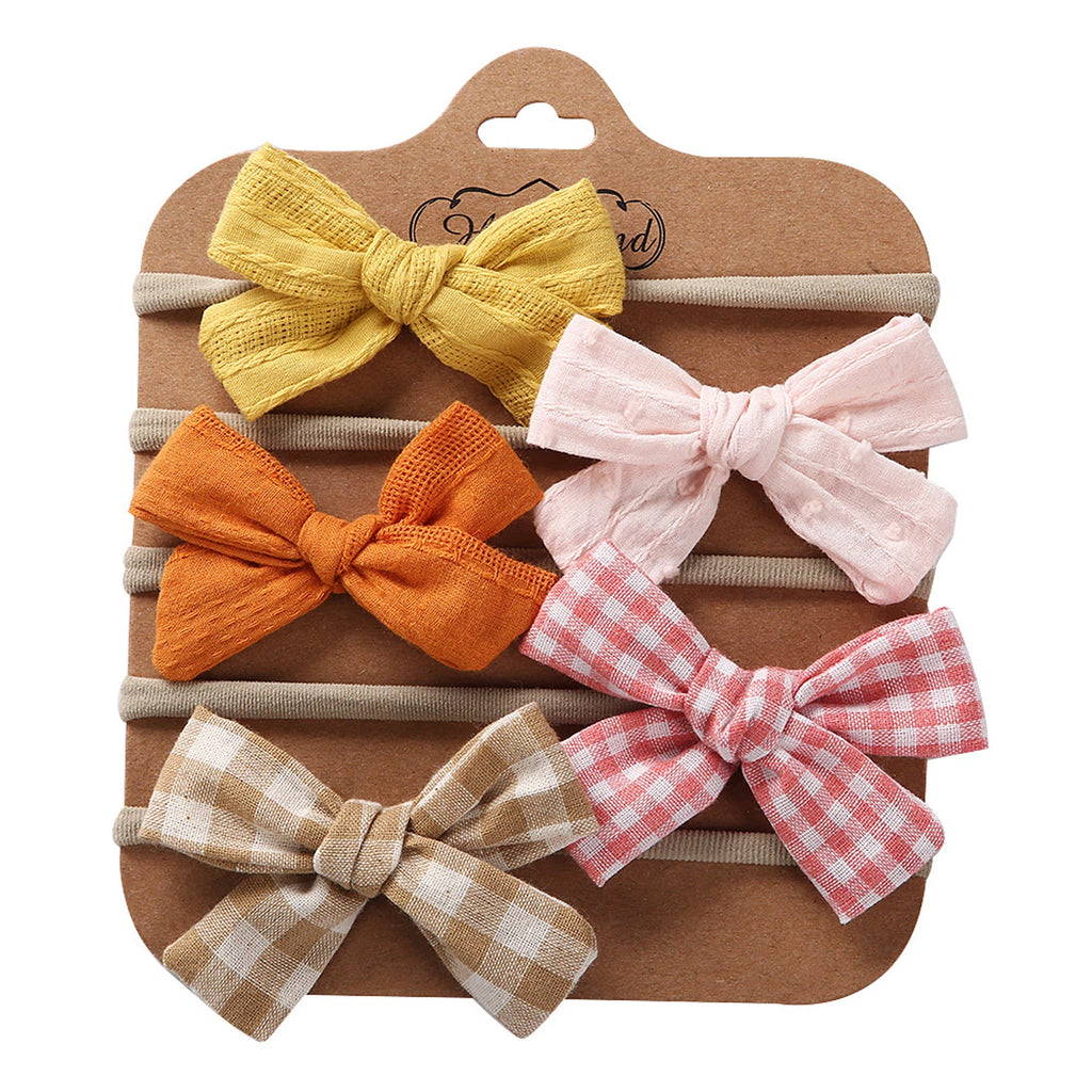 Mini Bowknot Headband Set
