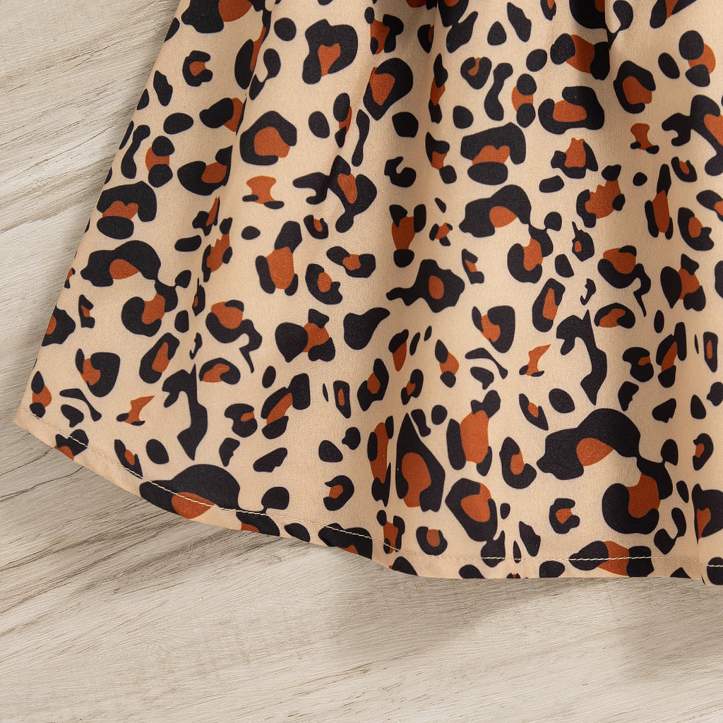 Mini Leopard Bow Dress