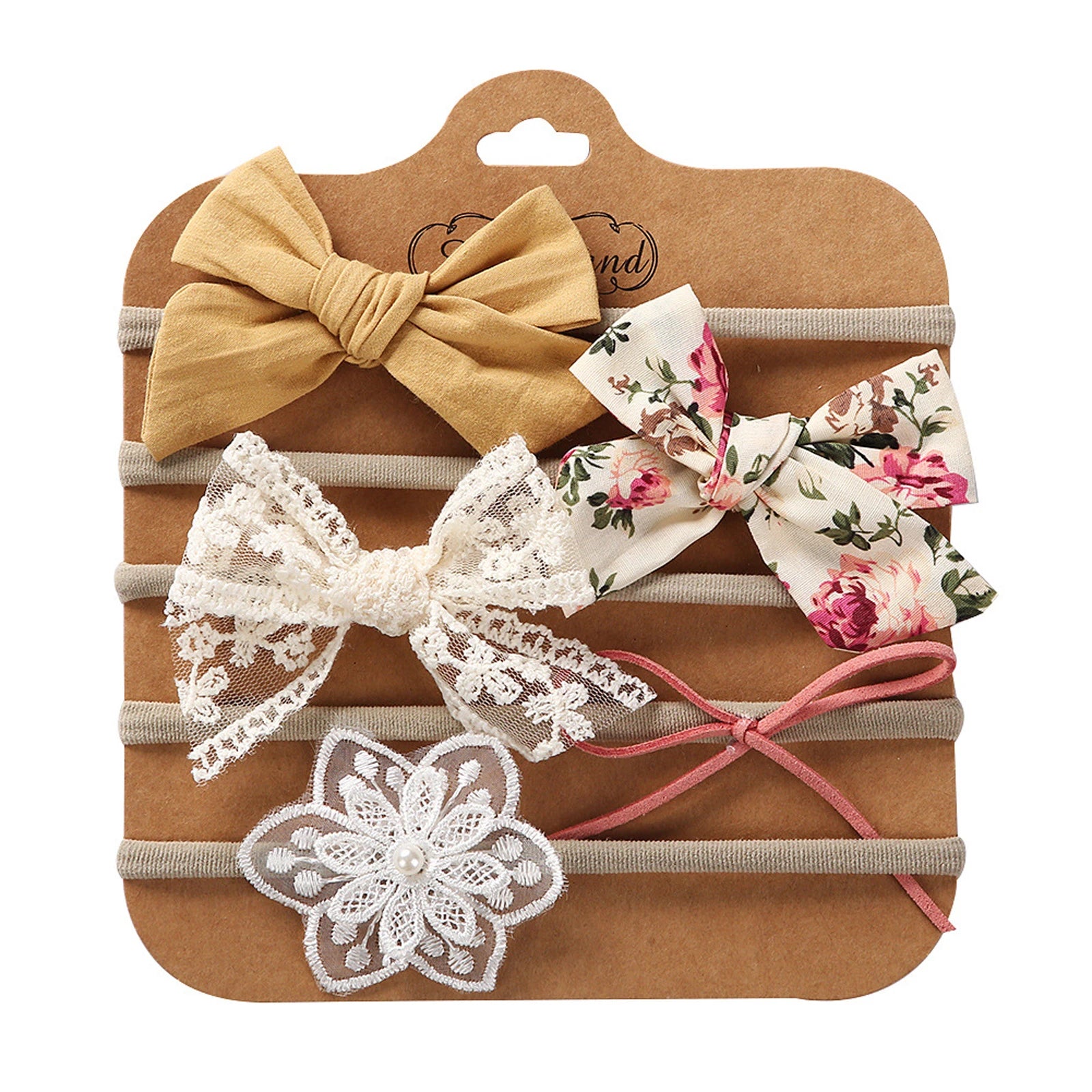 Mini Bowknot Headband Set