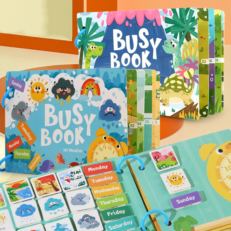 Mini Busy Book – Animals, Cars & Dinos