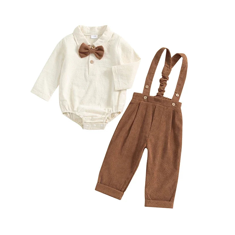 Mini Gentleman Romper Set