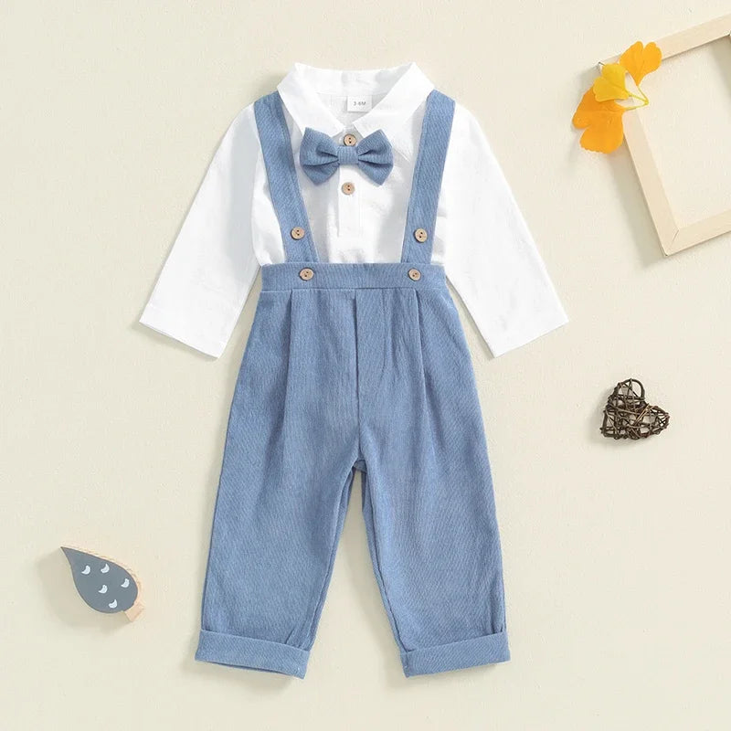 Mini Gentleman Romper Set