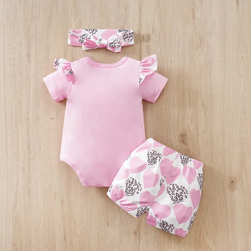 Mini Heart Bow 3-Piece Set