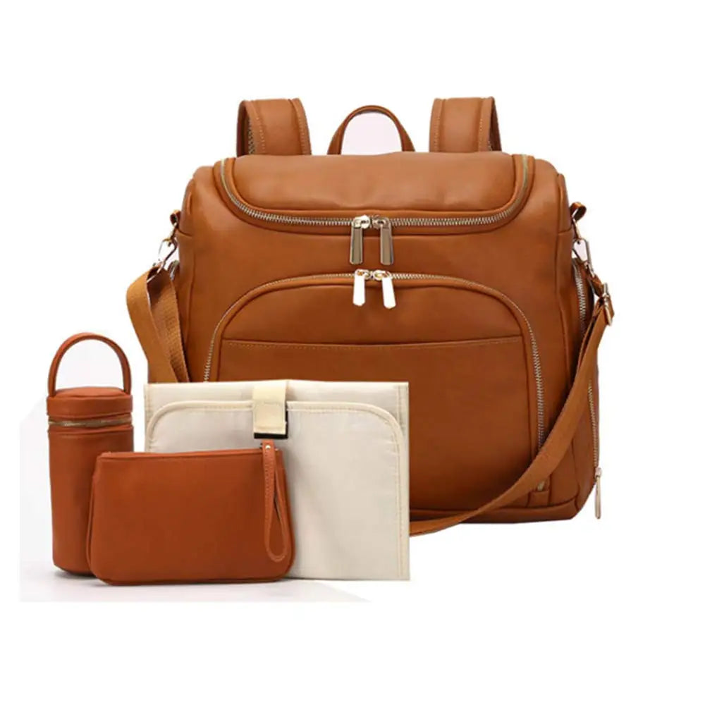 MiniMum Leather Diaper Bag