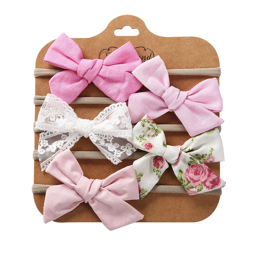 Mini Bowknot Headband Set