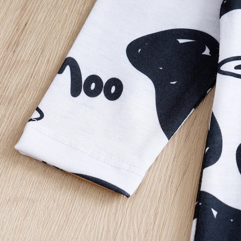 Mini Cow Print Romper