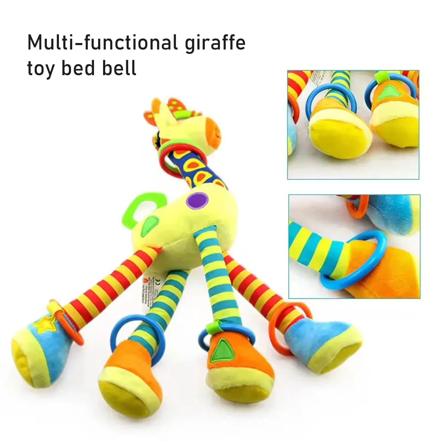 Mini Baby Rattle & Teether – Handheld Toy Giraffe