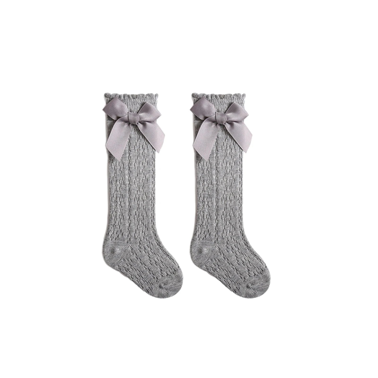 Mini Bow Mesh Knee Socks