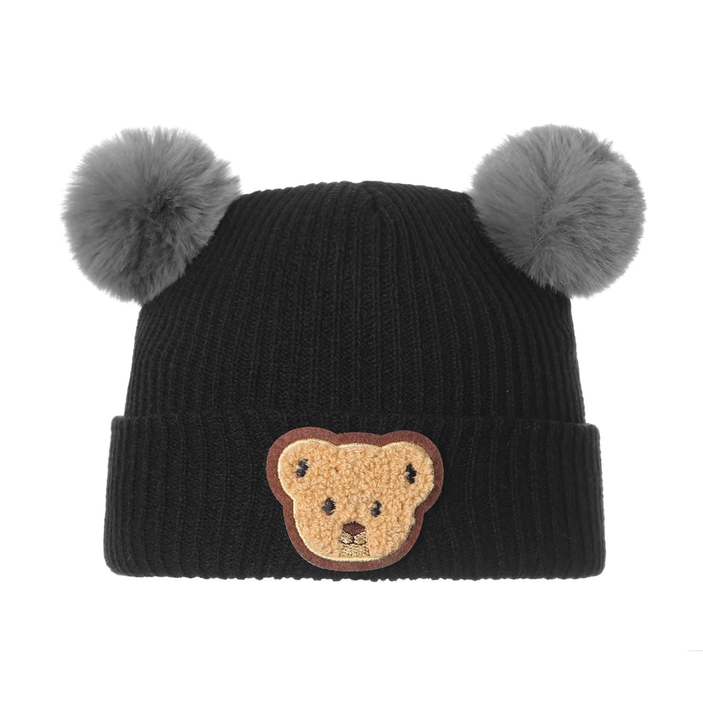 Mini Bear Knit Winter Hat