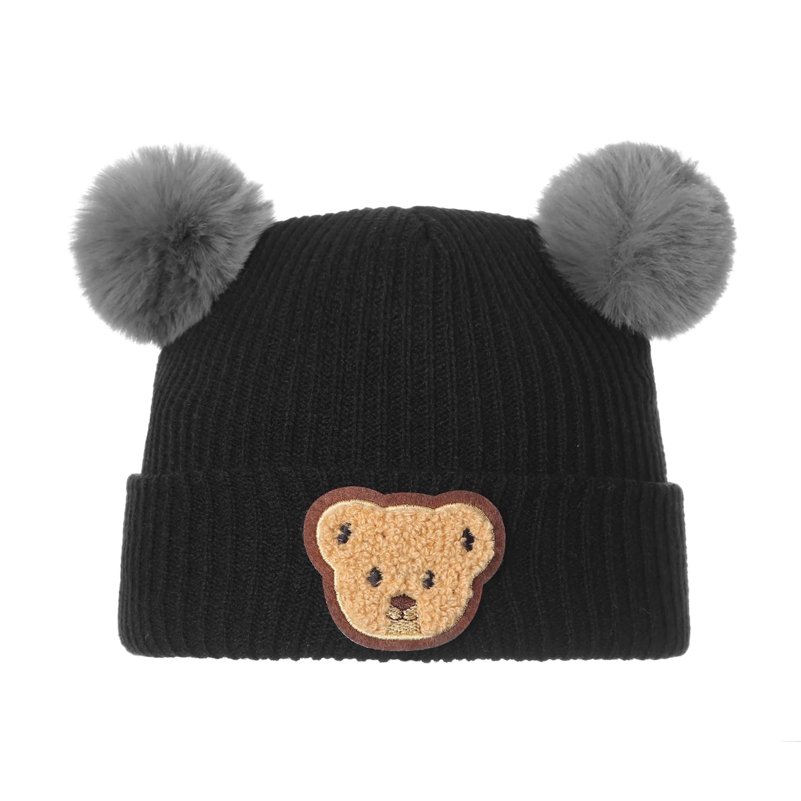 Mini Bear Knit Winter Hat